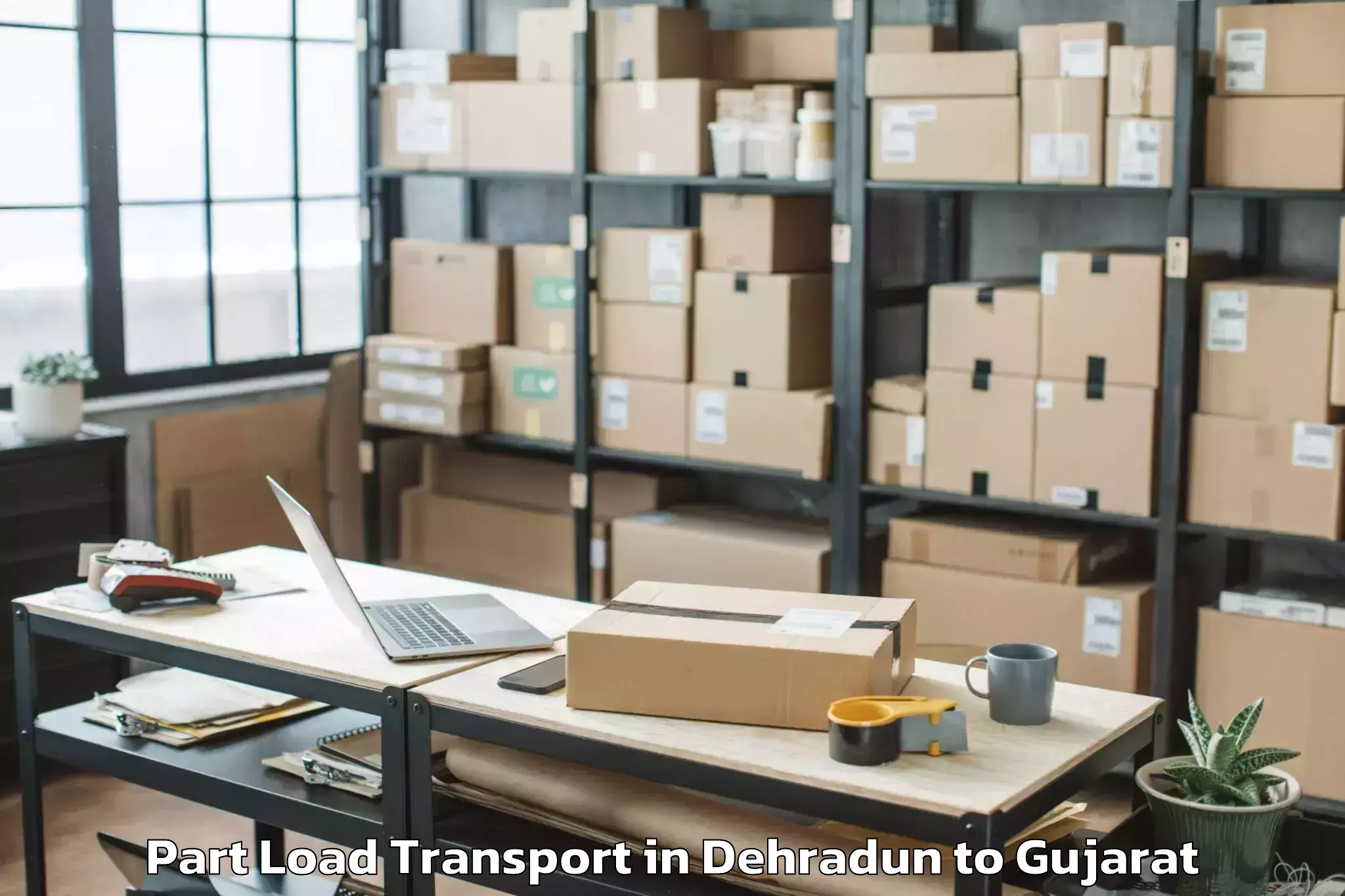 Professional Dehradun to Patan Gujarat Part Load Transport